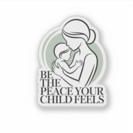 Sage Mother Baby Silhouette Mantra Aufkleber