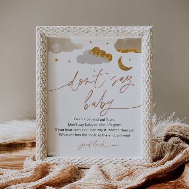 Sage nicht Baby Game Twinkle Star Baby Dusche Poster (Von Creator hochgeladen)