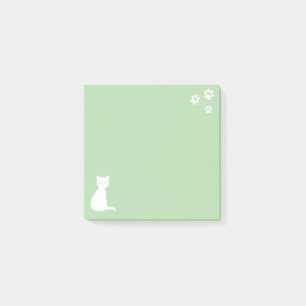 Sage Niedliche Cat Paws Custom Text Post-it Notes Klebezettel