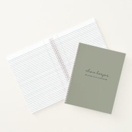 Sage Olive Green Letters to Daughter Journal Notizbuch