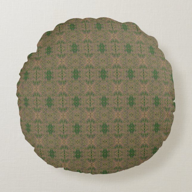 Sage Parlor Rundes Kissen (Vorderseite)