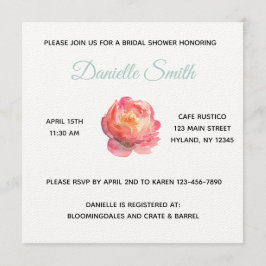 Sage Peony Einladung