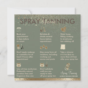 Sage Pflegehinweise Tipps Körper Spray Bräune Einladung
