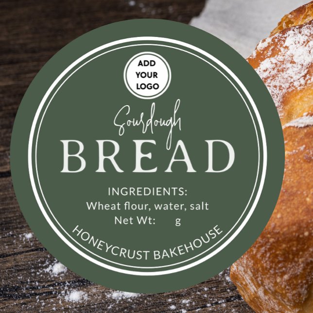 Sage Pine Bakery Sourdough Bread Logo Sticker (Von Creator hochgeladen)
