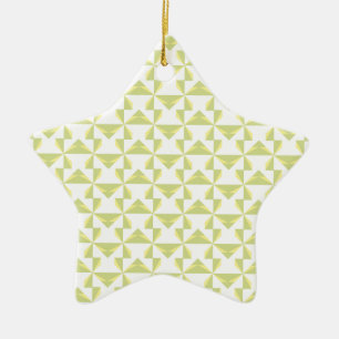 Sage Pinwheels Keramikornament