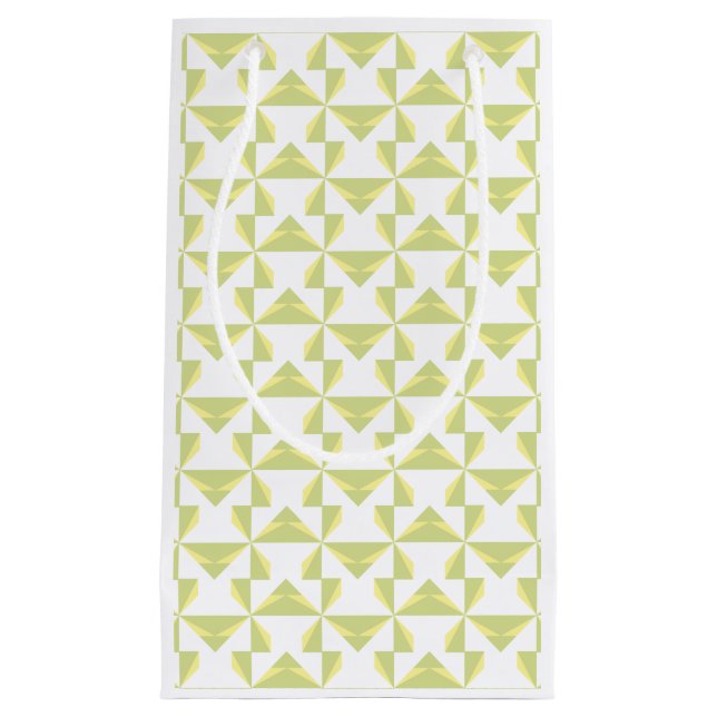 Sage Pinwheels Kleine Geschenktüte (Vorderseite)
