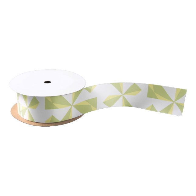 Sage Pinwheels Satinband (Spule)