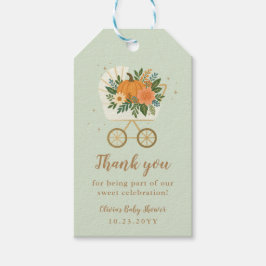Sage Pumpkin Baby Dusche Danke Geschenkanhänger