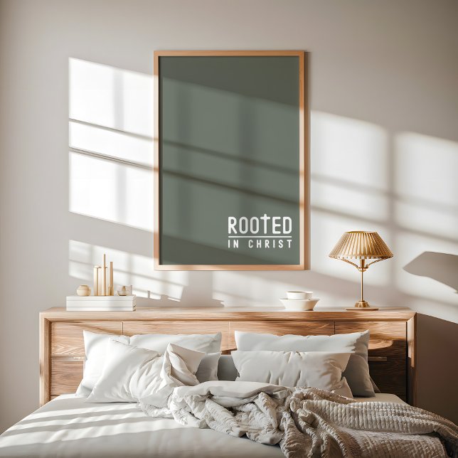 Sage Rooted Christliche Glaube Zitat Poster (Von Creator hochgeladen)