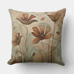 Sage Rust Decorative Floral Kissen