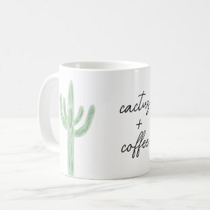 Sage Saguaro Cactus Plus Coffee Tasse
