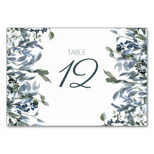 Sage Silber Grün Floral Hochzeit Tisch Nummer Tischnummer