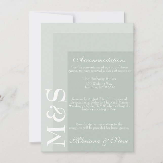 Sage Simple Modern Chic Script Wedding Card Dankeskarte (Vorderseite)