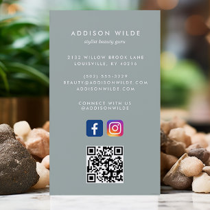 Sage Social Media Instagram Facebook QR-Code Visitenkarte