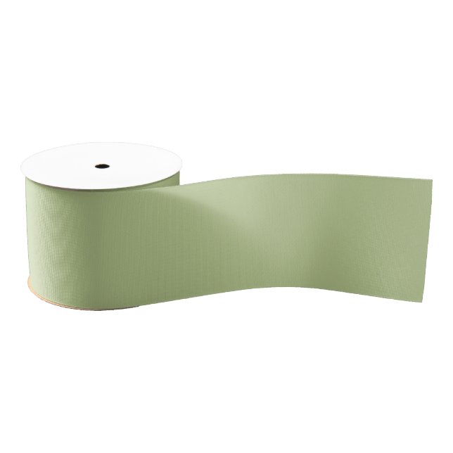 Sage Solid Color Ripsband (Spule)