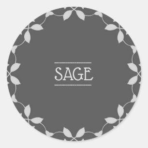 Sage Spice Jar Aufkleber Etiketten