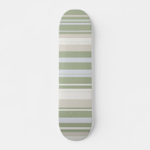 Sage Stripes Minimalistisch ästhetisches Skateboar Skateboard
