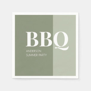 Sage Summer BBQ-Party Serviette