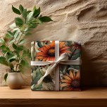 Sage Terracotta Botanical Floral Bridal Shower  Geschenkpapier<br><div class="desc">Complete your celebration with this elegant botanical wrapping paper featuring a warm sage green and terracotta floral pattern. Designed to coordinate seamlessly with the matching bridal shower stationery collection, this gift wrap adds a cohesive and elevated touch to your event presentation. The full-coverage floral design offers a rich, organic look...</div>