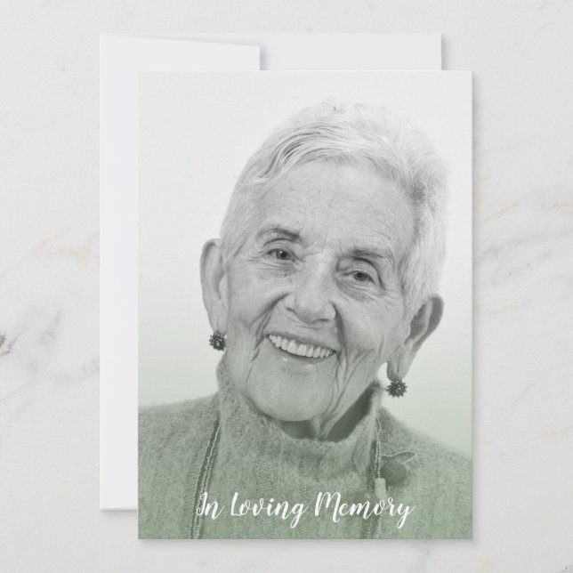 Sage Trendy Transparency Effect Funeral Dear Ones (Vorderseite)