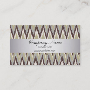 Sage TribaI Ikat ZigZag Pocket 2019 Kalender Visitenkarte