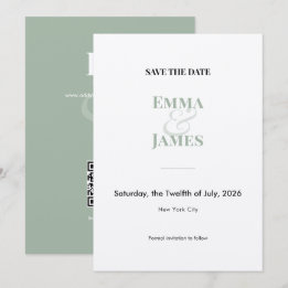 Sage Two-Tone Et-Zeichen Hochzeit Terminankündigun Save The Date