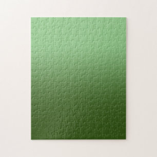 Sage und Forest Green Monotone Ombre Puzzle