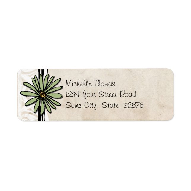 Sage Vintag Daisy Wedding Address (Vorne)