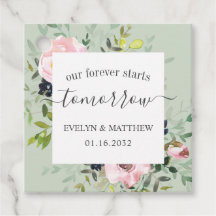 Sage Watercolor Floral Forever fängt morgen an