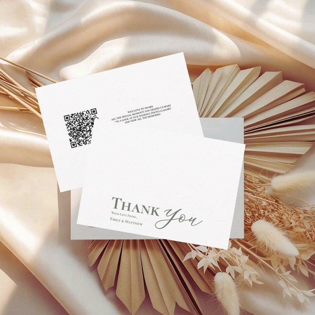 Sage Wedding Dankeschön Karte für immer beginnt (Von Creator hochgeladen)