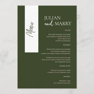 SAGE Whispers Soiree Menükarte