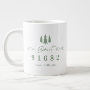 Sage White Zuhause Sweet Zuhause Personalisierter Jumbo-Tasse