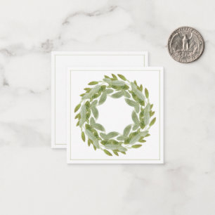 SAGE WREATH 2.5" Square Flachbildschirm Mitteilungskarte