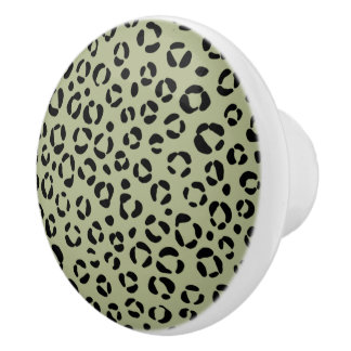 Saged Leopard Keramikknauf