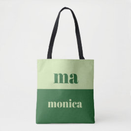 Sagegrüne Schrift-Monogramm-Anfangsbuchstabe Tote