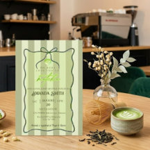 Sagegrüne Streifen lieben dich so sehr Matcha Baby