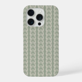 Sagegrüner Art Deco Bogen Luxus-Muster iPhone 15 Pro Hülle