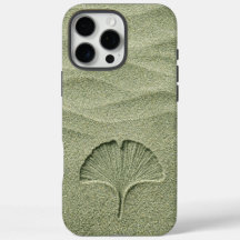 Sagegrüner Sand Ginkgoblatt Zen