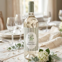 Sagegrünes Vintage-Blumen-Schleifen-Einfache Hochz