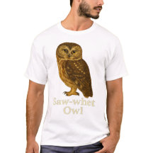 Sägekäuzchen-T-Shirt: Raubvogel-Natur-Design