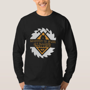 Sägemehl ist der Mensch Glitzer Chainsaw Holz Arbe T-Shirt