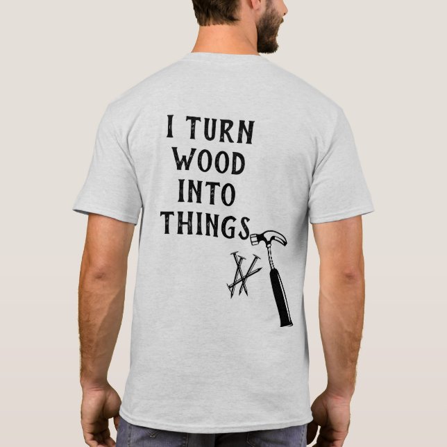 Sägemehl ist mein Glitzer T-Shirt (Rückseite)