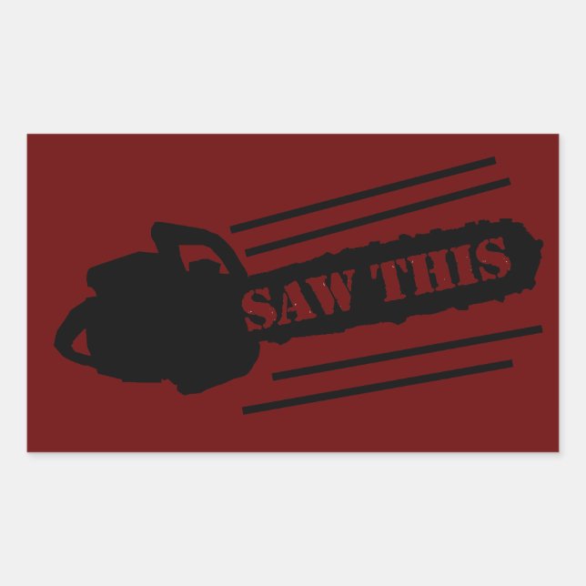 SAGEN SIE DAS RECHTECKIGER AUFKLEBER (Vorderseite)