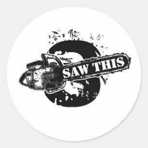 SAGEN SIE DAS RUNDER AUFKLEBER