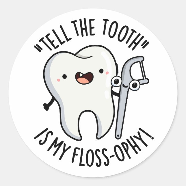 Sagen Sie dem Stand, wie mein glänzender, lustiger Runder Aufkleber (Vorderseite)