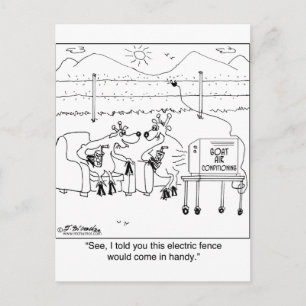 Sagen Sie, der elektrische Zaun wäre praktisch Postkarte