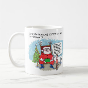 Sagen Sie der Santa 2-seitigen Tasse