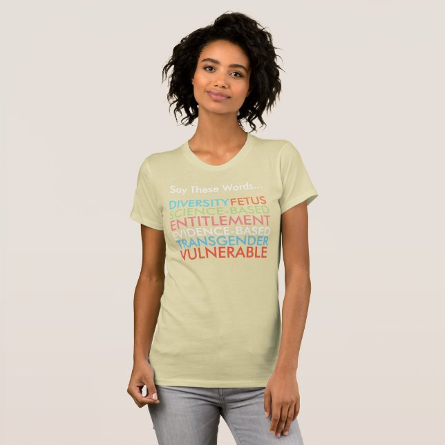 Sagen Sie diese 7 Wörter T-Shirt (Vorne ganz)