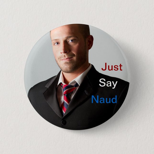 Sagen Sie einfach Naud Knopf Button (Vorderseite)
