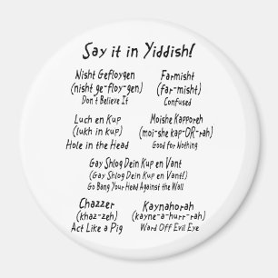 Sagen Sie es auf Yiddish Magnet